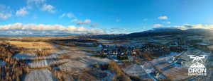 Karkonosze panorama dron